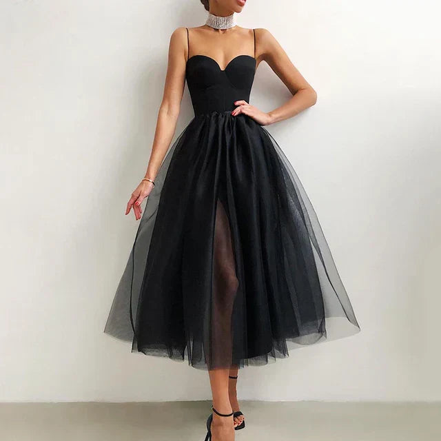 GR | Elegant tulle corset evening dress for women