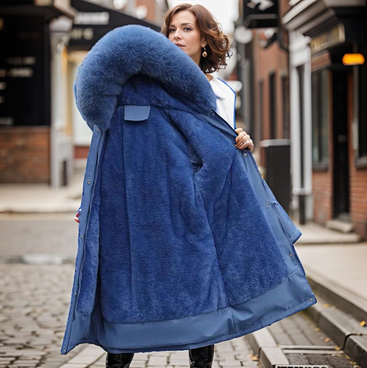GR | Women's winter jacket with fur collar