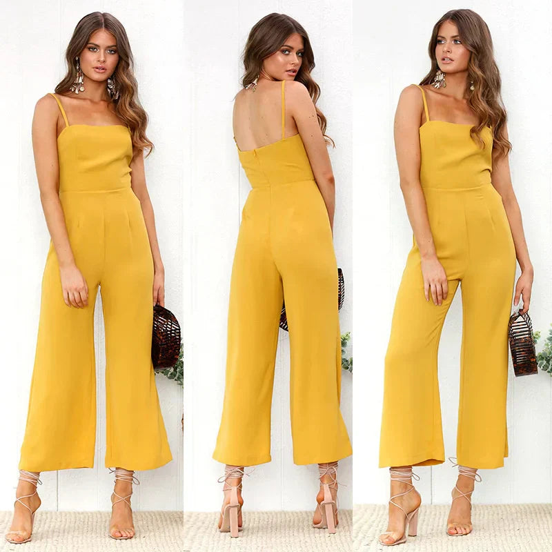 GR - Jumpsuit with spaghetti straps
