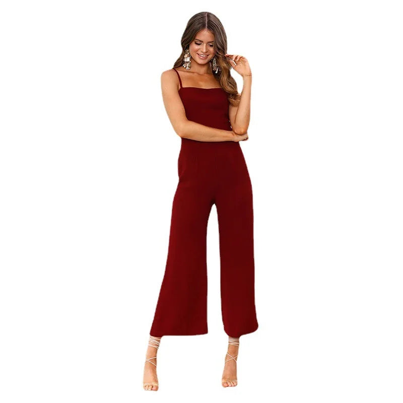 GR - Jumpsuit with spaghetti straps