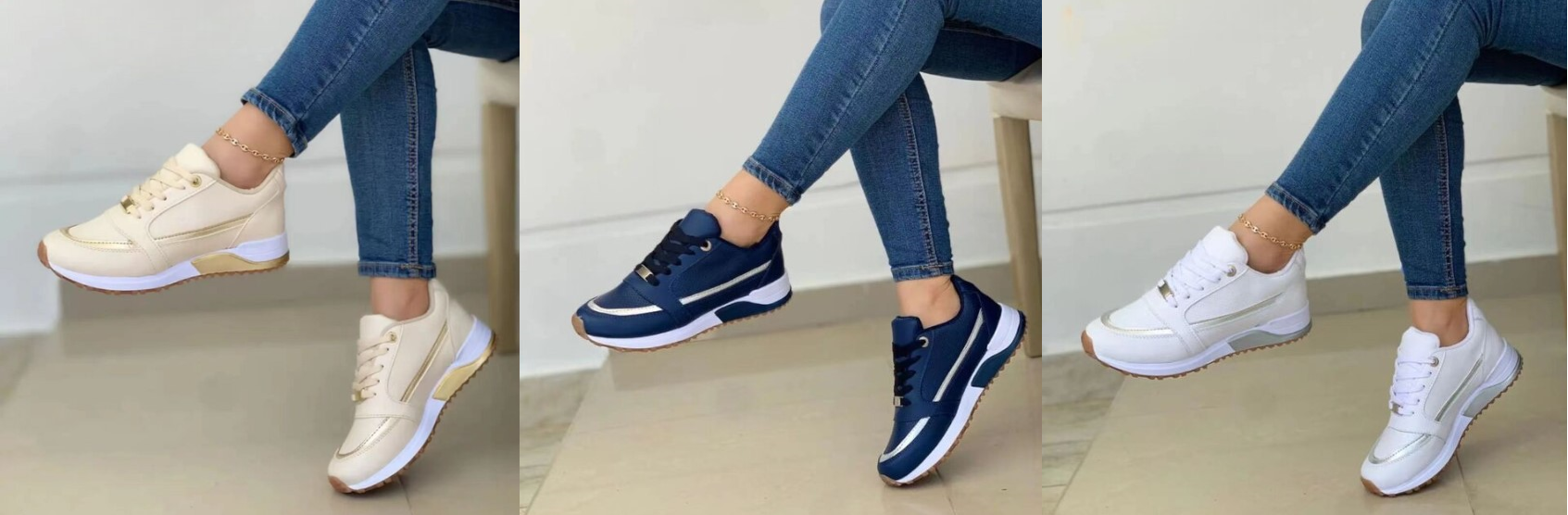 GR - Trendy women's casual sneakers