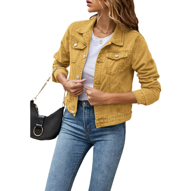 GR | Casual denim-look jacket for women