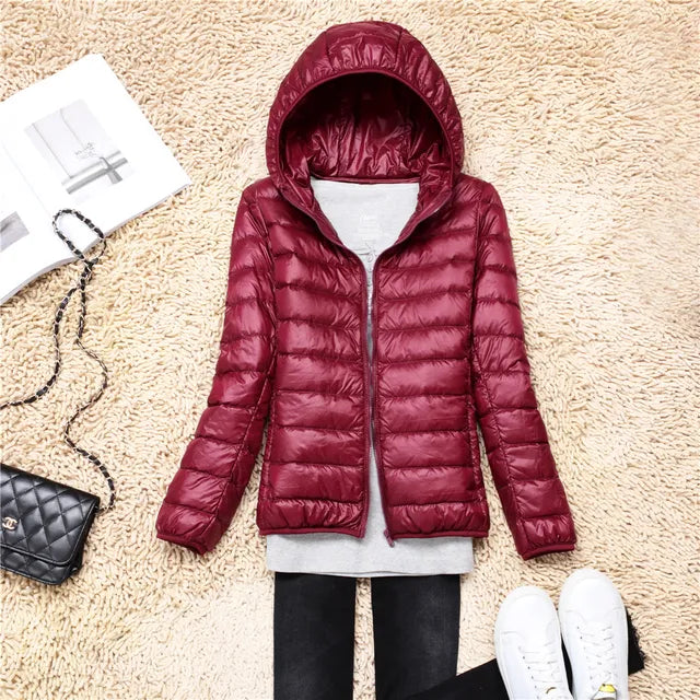 The new ultralight, packable down coats with hood