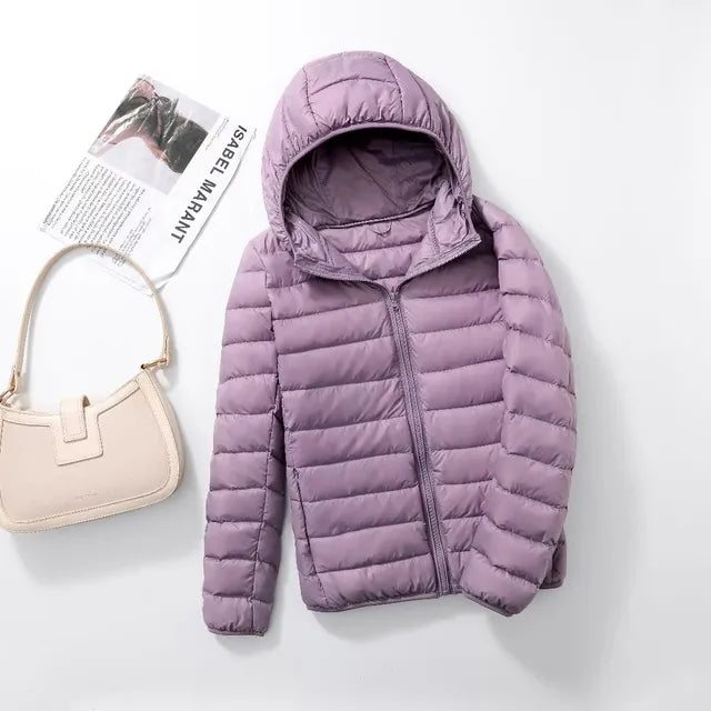 The new ultralight, packable down coats with hood