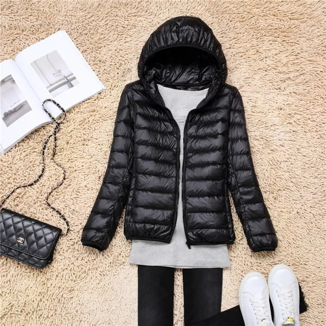 The new ultralight, packable down coats with hood