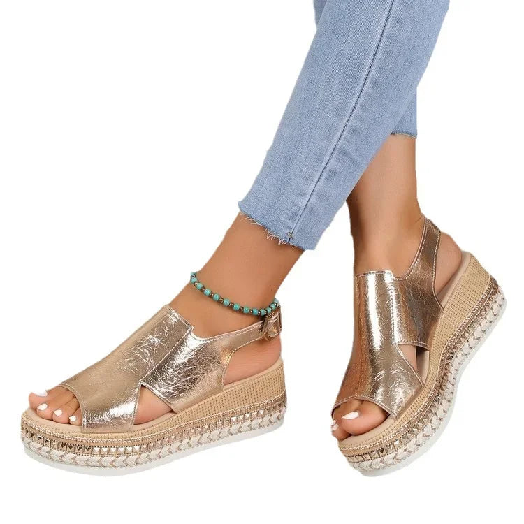GR - Wedge heel - Elastic strap - Summer