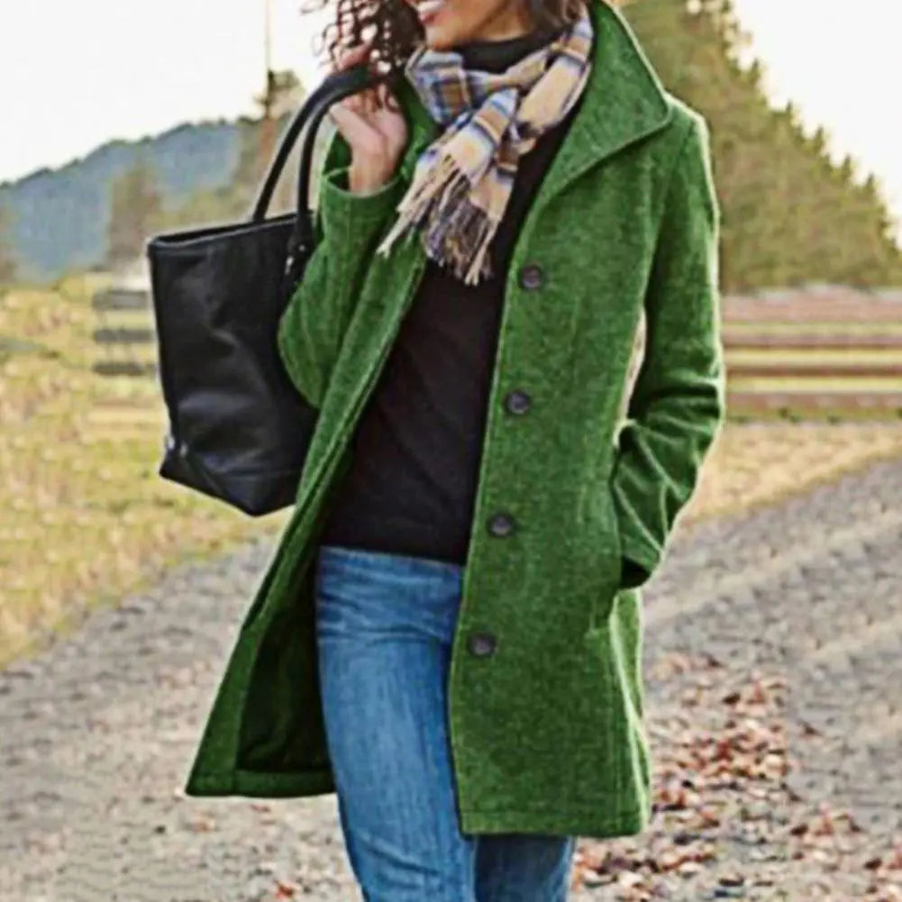 GR elegant midi-length coat