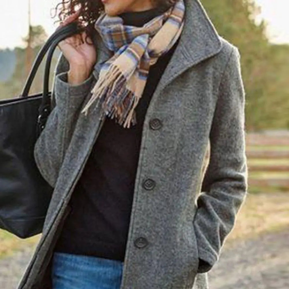 GR elegant midi-length coat