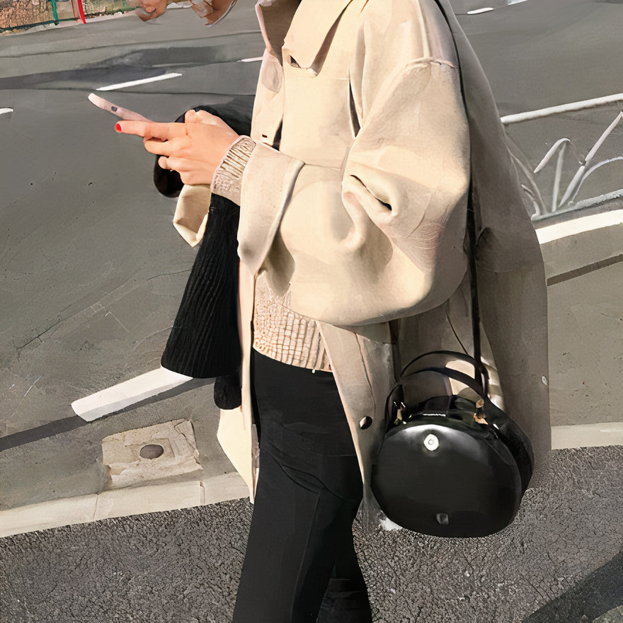 GR | Cashmere Short Trench Coat for Women