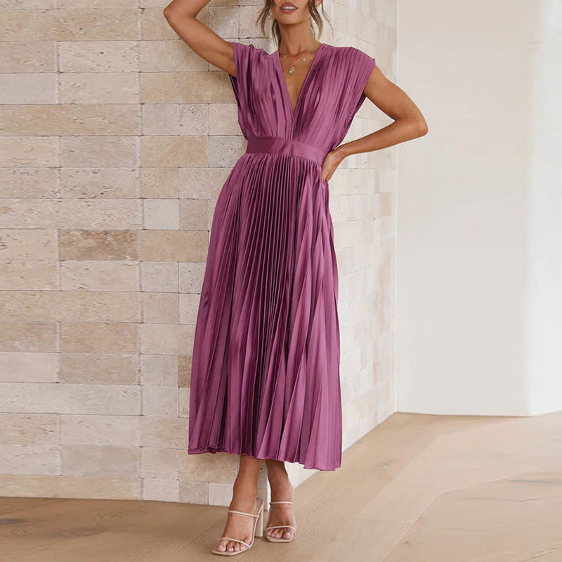 GR - Dress with V-neck
