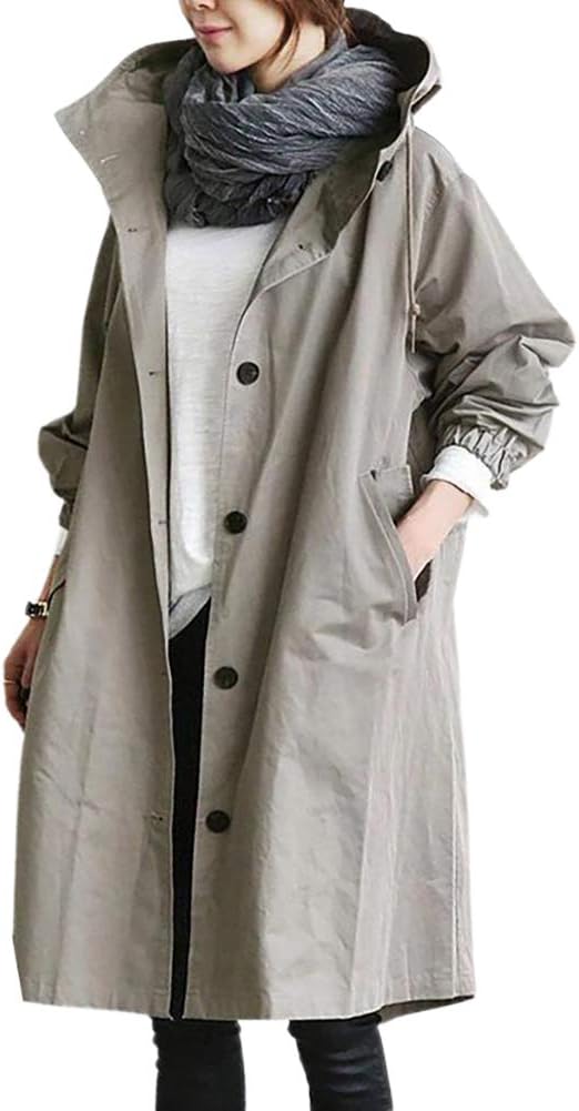 GR | Fashionable long trench coat for women, season 2023