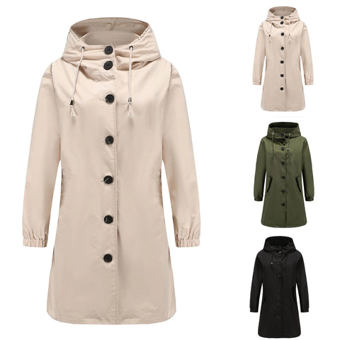 GR | Fashionable long trench coat for women, season 2023