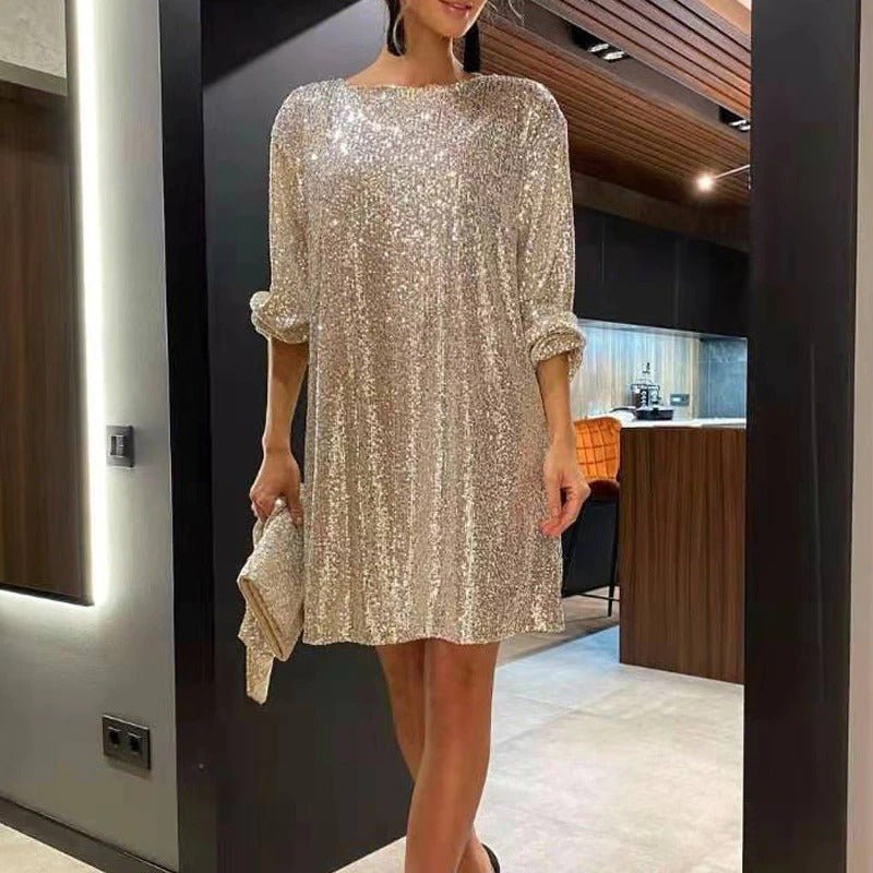 GR Lockeres Mini Partykleid