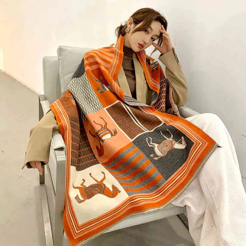 GR | Schal - eleganter Damen Oversize Wickel