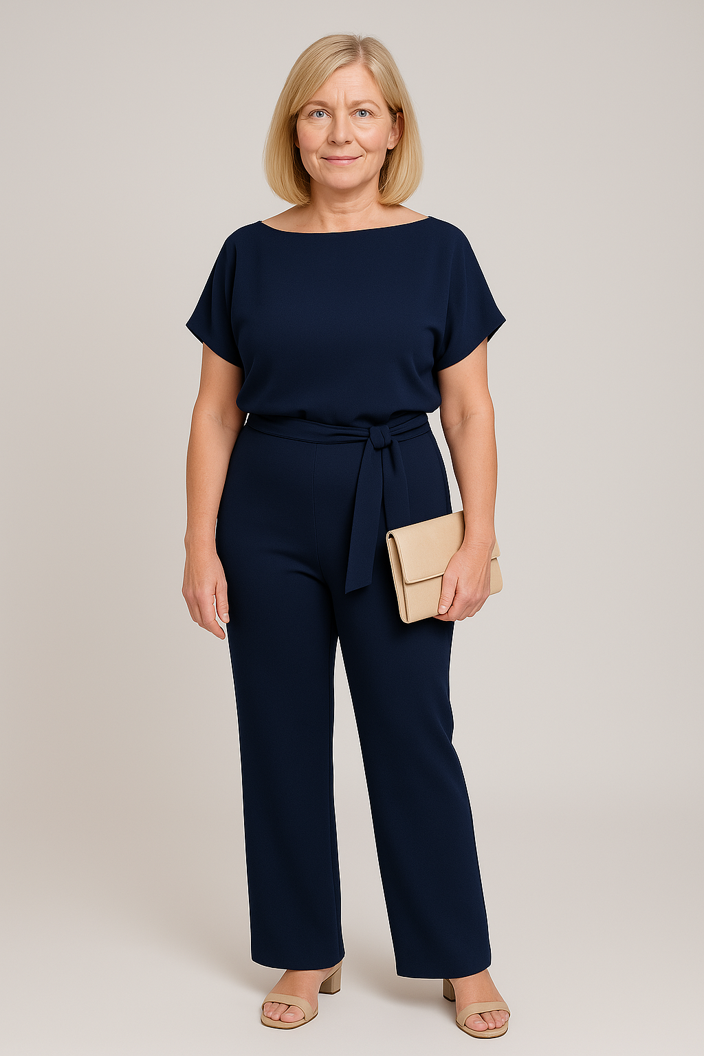 GR | Elegant Summer Jumpsuit with Belt