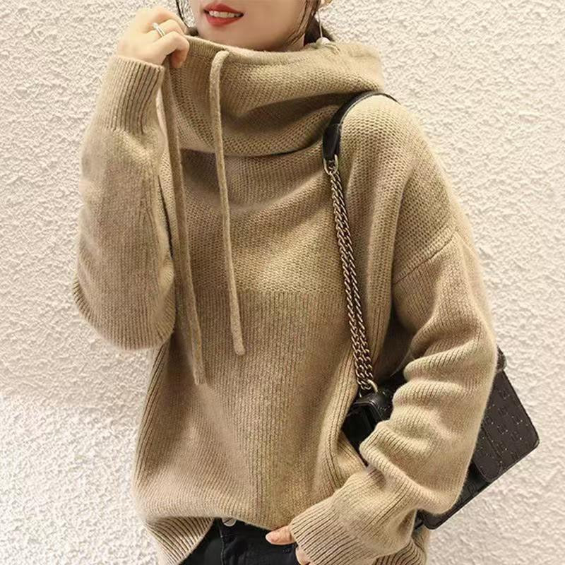GR | Gestrickter Kapuzenpullover