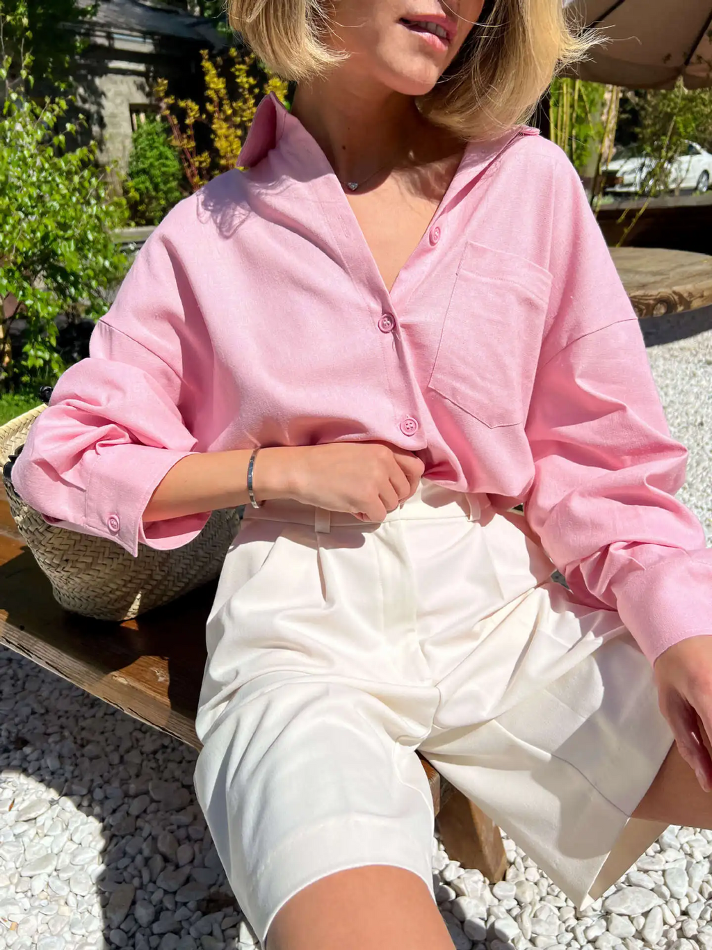 GR | High-waisted summer shorts for women
