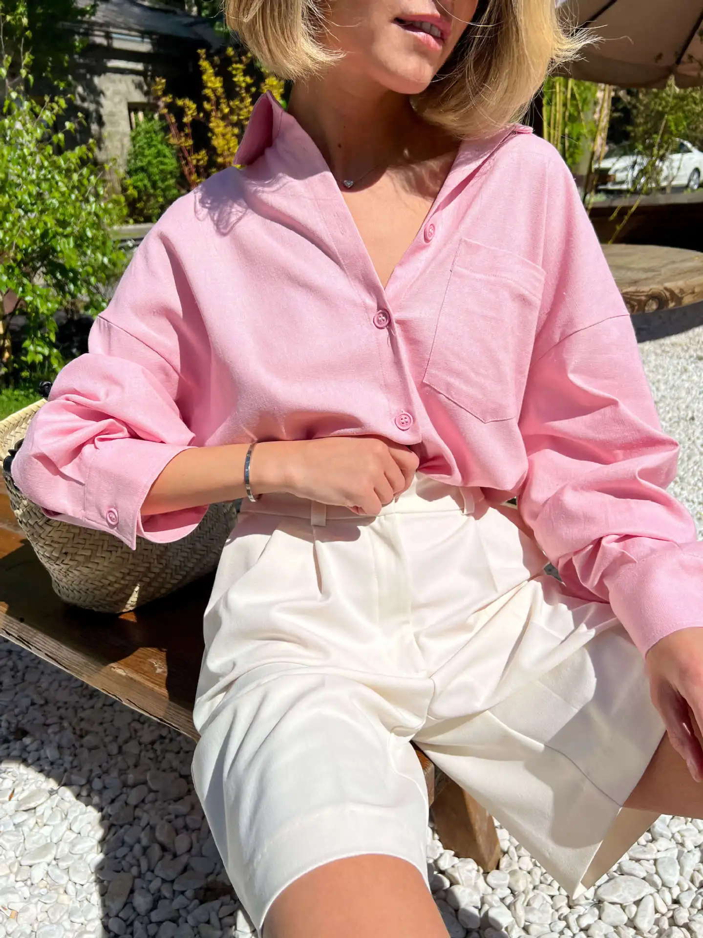 GR | High-waisted summer shorts for women