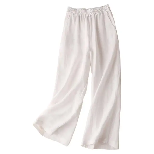 GR | Weite Leinen Baumwollhose