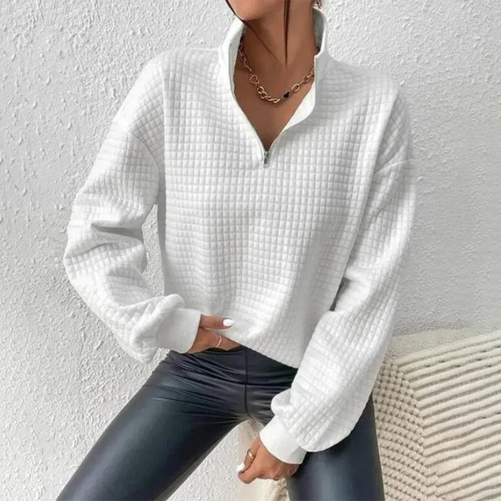 GR | Half-zip sweater for women