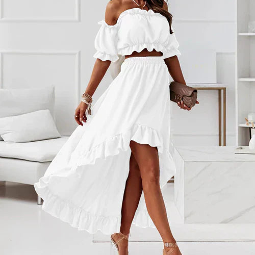 GR | Elegant ruffled dress set