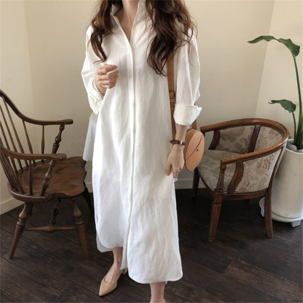 GR: Long shirt dress for stylish comfort