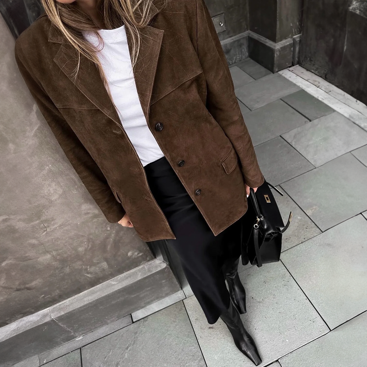 GR | Vintage Übergröße Blazerjacke Damenjacken