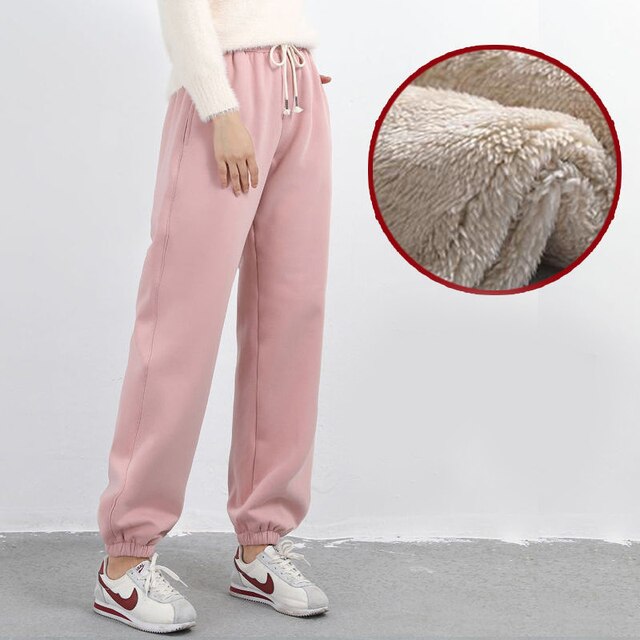 GR | Stylish winter leggings with fur lining for women