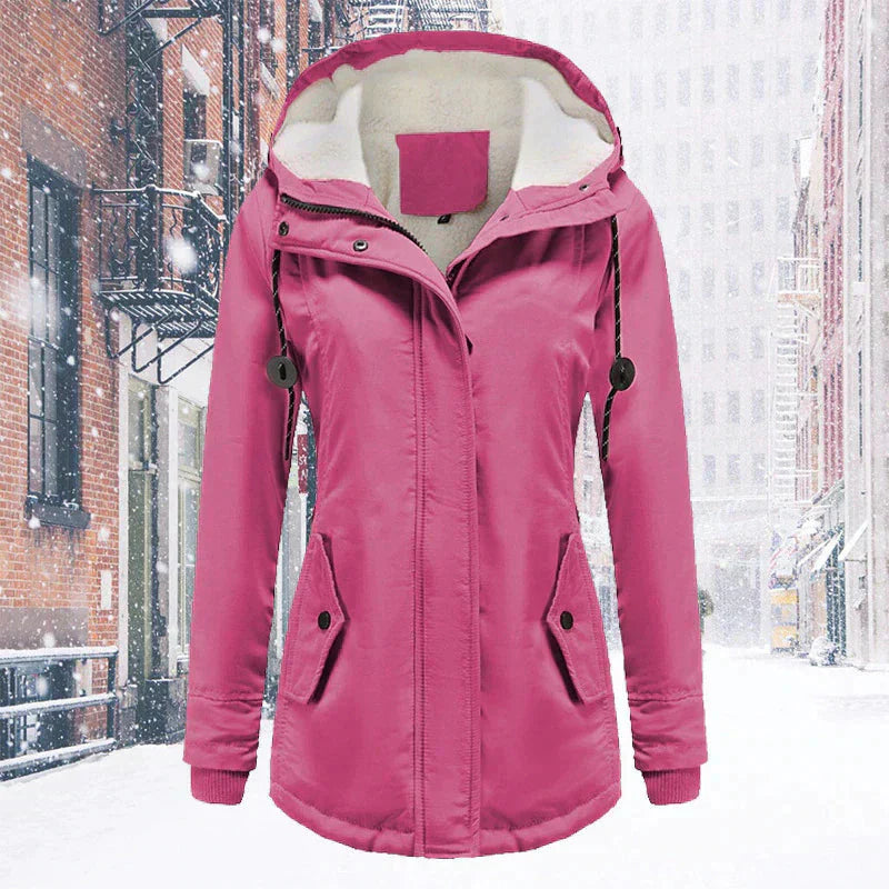 GR | Hood | Zipper | Winter jacket | Women's jacket