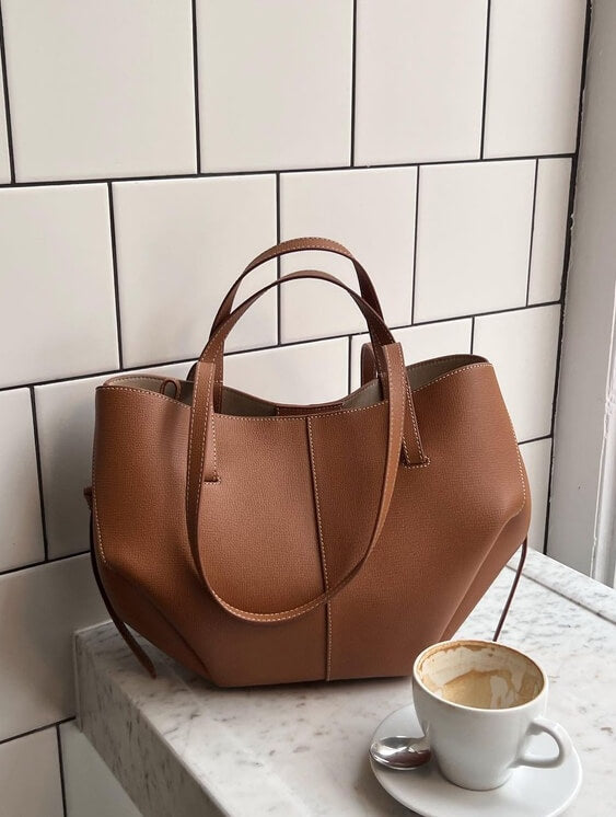 GR  - Vintage Tote Bag damen | Geräumige Umhängetasche