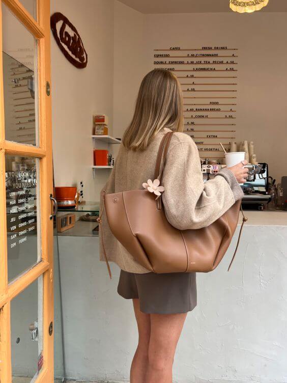 GR  - Vintage Tote Bag damen | Geräumige Umhängetasche