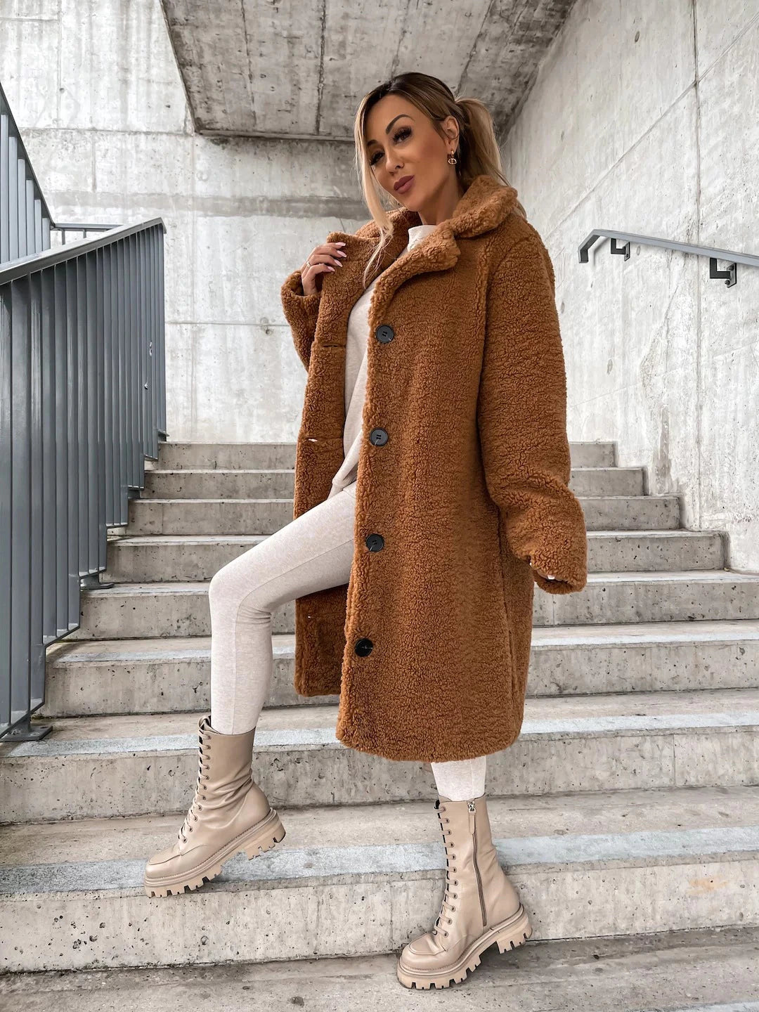 Winter coat made of fine wool