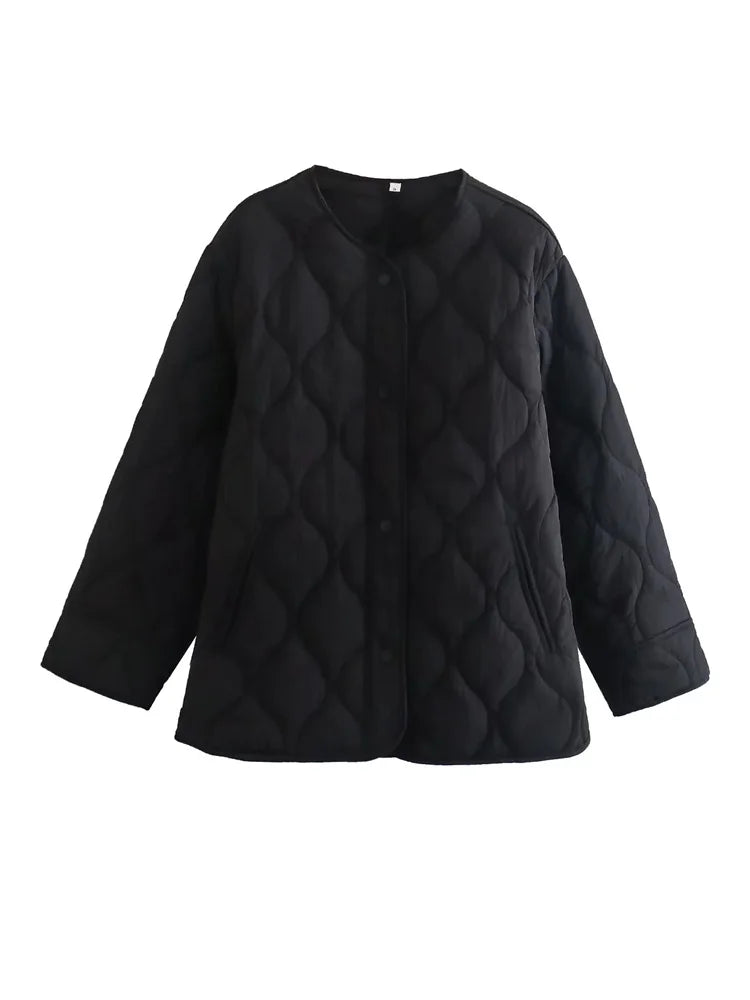 GR - Oversized quilted jacket with pockets