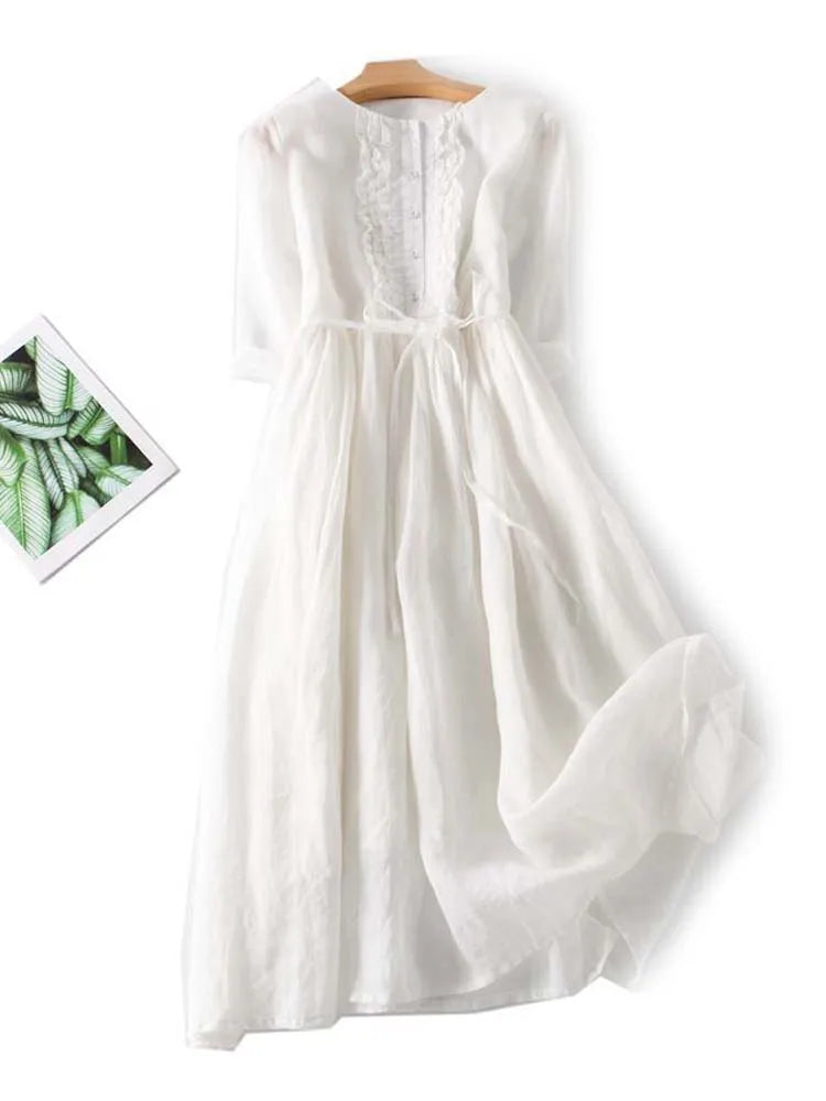 GR | Elegante Leinenkleid