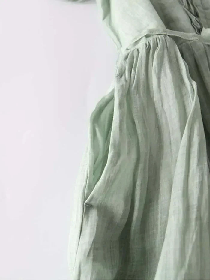 Amaya™ - Elegant Linen Dress
