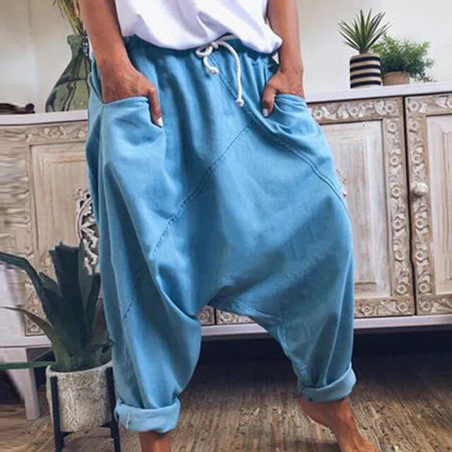 GR | Stylish harem pants made of cotton