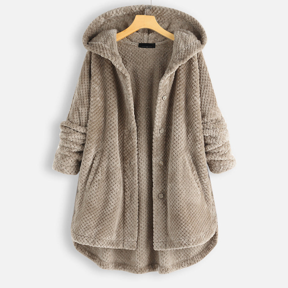 GR | Kapuzenkarte - gemütliche Damen Winterjacke
