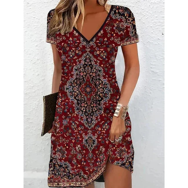 GR | Beige glitter cocktail dress