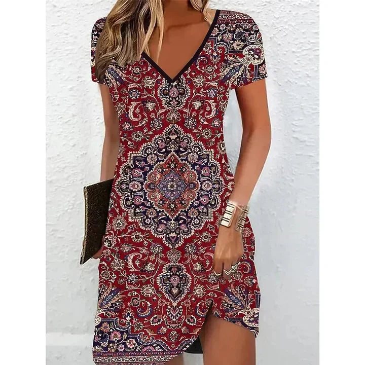 GR | Beige glitter cocktail dress