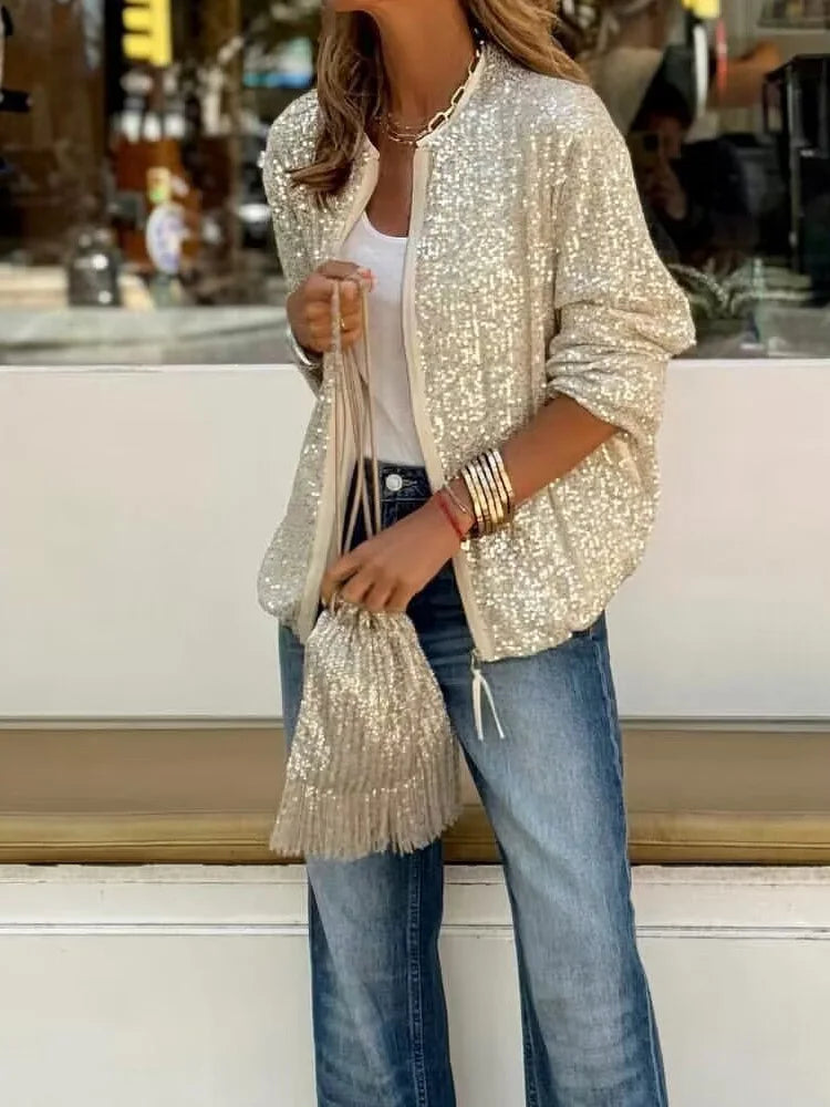 GR | Sequin Loungewear Jacket for Women