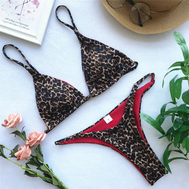 GR | Luxury Summer Bikini Set Sexy Animal Leopard 