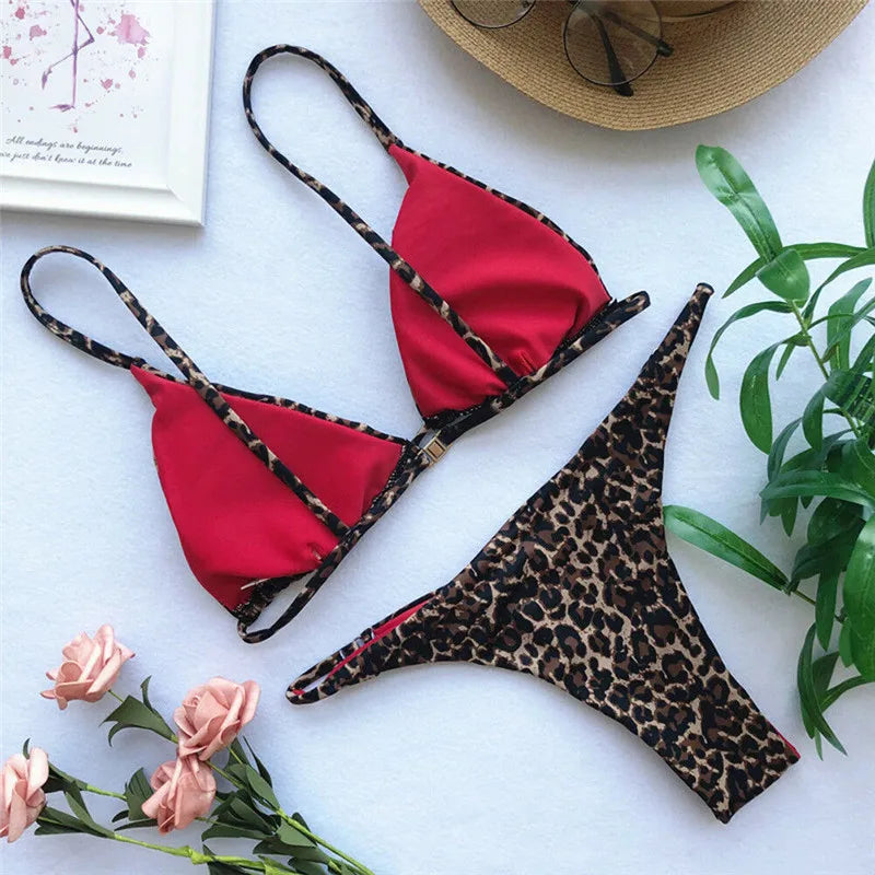 GR | Luxury Summer Bikini Set Sexy Animal Leopard 