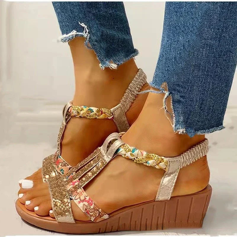 GR - Orthopedic women's wedge sandals