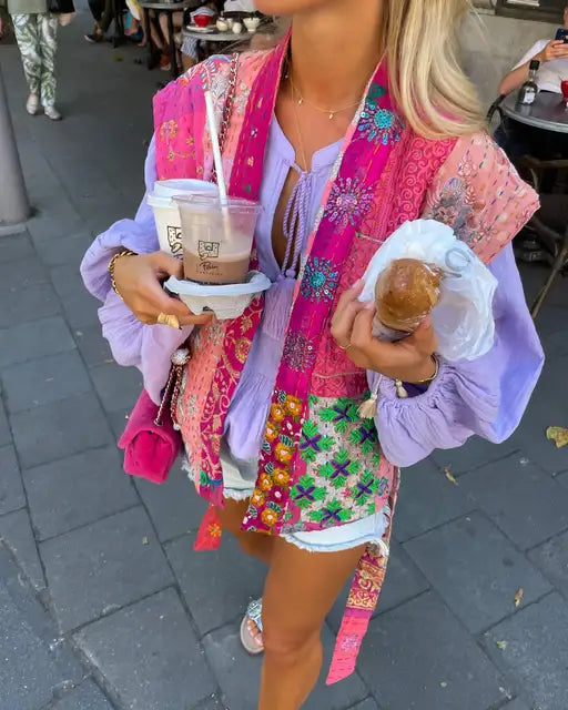 GR - Stylish Printed Chic Vest
