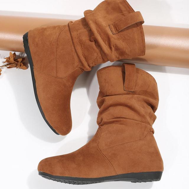 GR | Plush boots with flat soles 