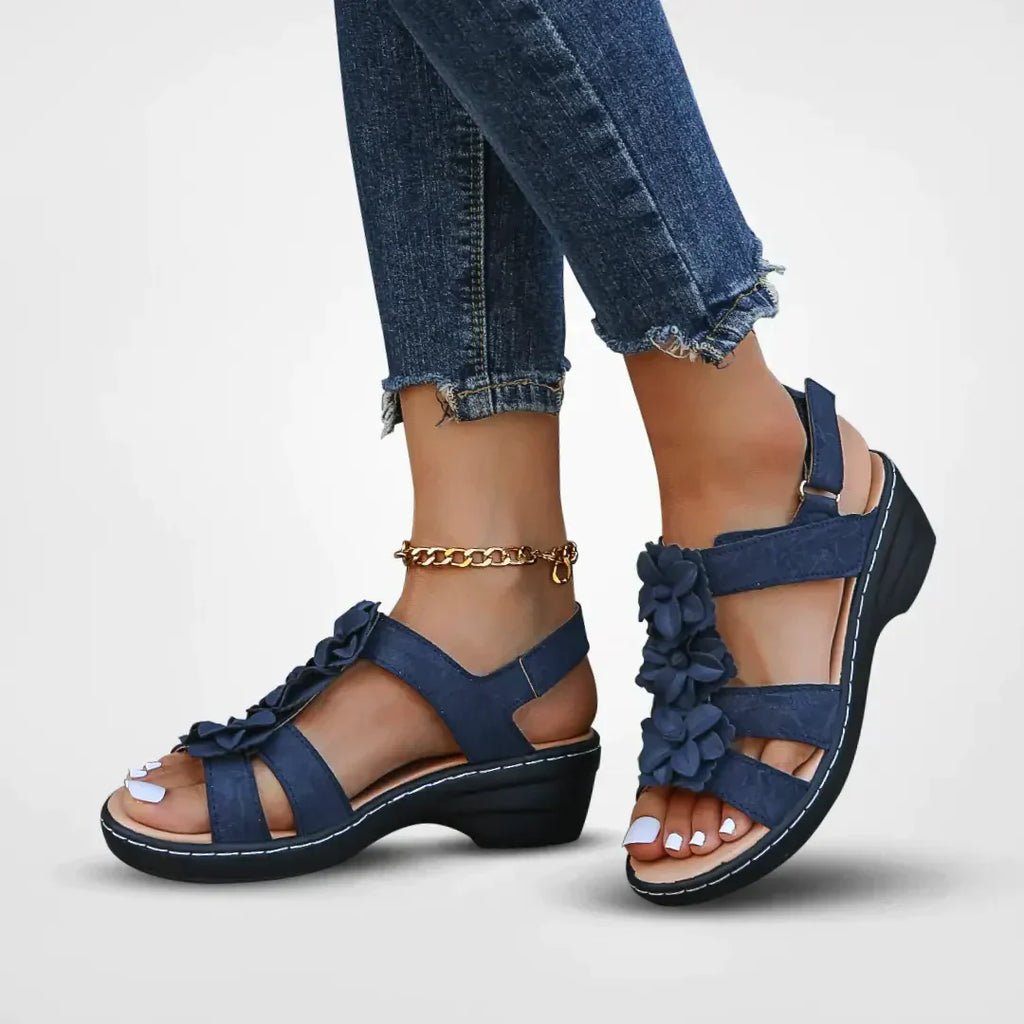 GR | Orthopedic Sandals with Floral Pattern for Women