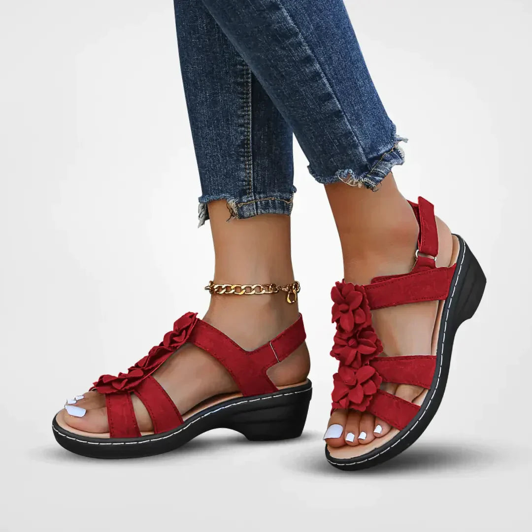 GR | Orthopedic Sandals with Floral Pattern for Women