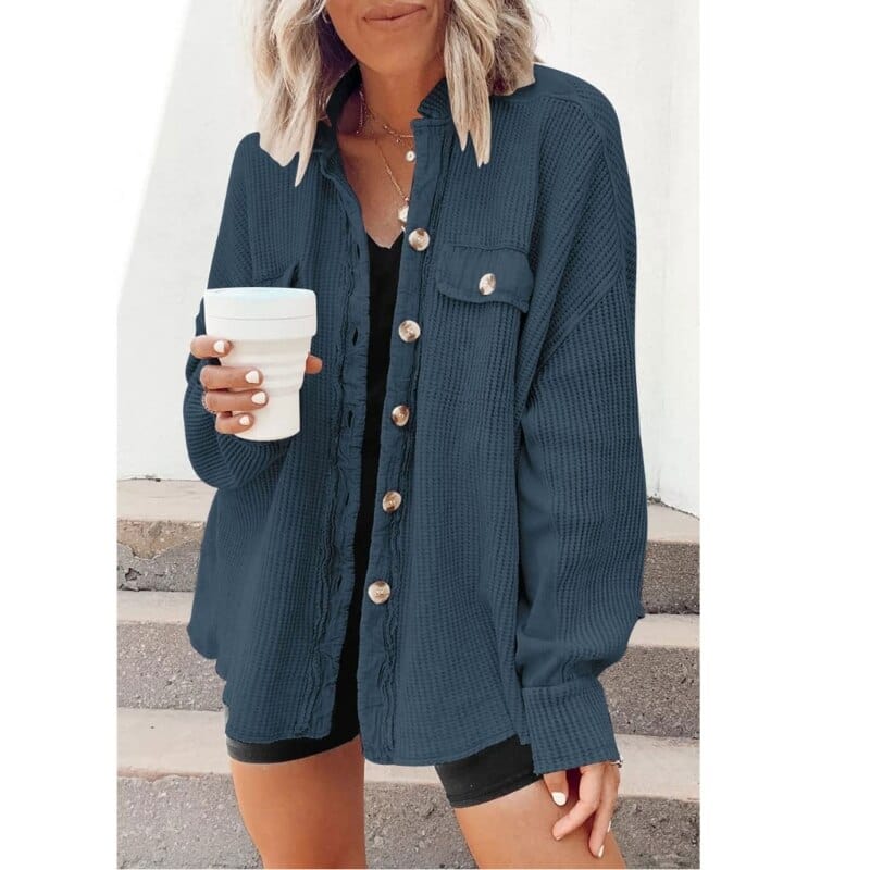 GR | Fashionable corduroy jacket with buttons