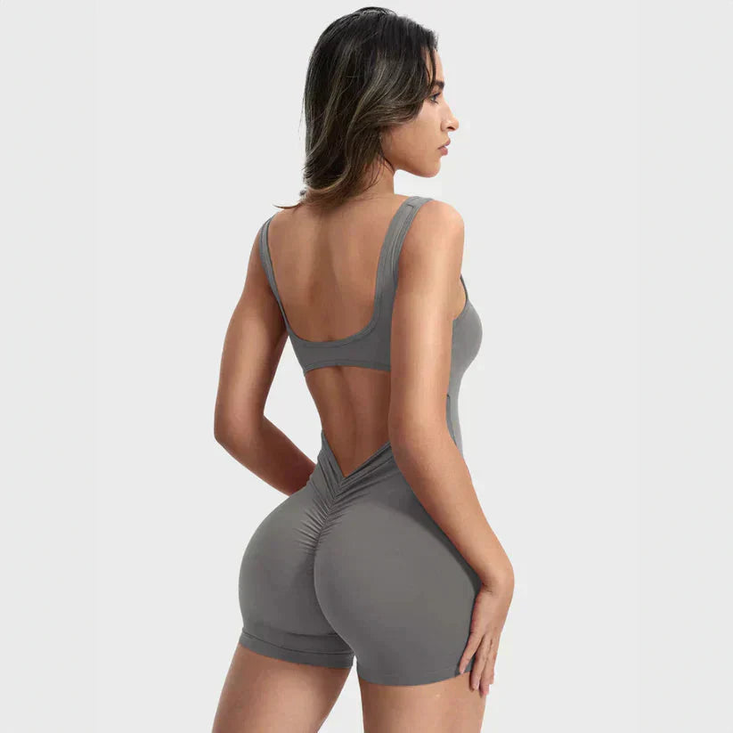 GR | Sleeveless Scrunch Bum Short Jumpsuit Jumpsuit Fitness Clothing