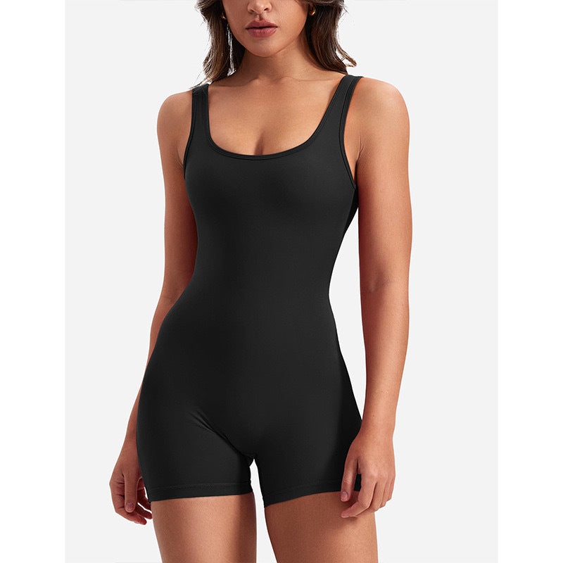 GR | Sleeveless Scrunch Bum Short Jumpsuit Jumpsuit Fitness Clothing